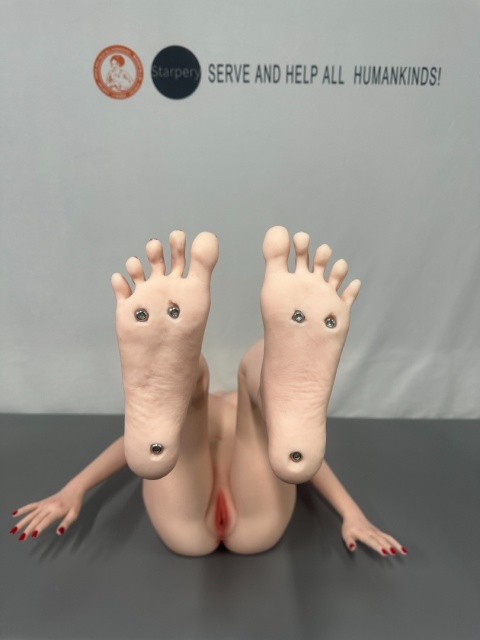 Sex Lalka TPE Rong 151 cm B-Cup z silikonową głową – STARPERY